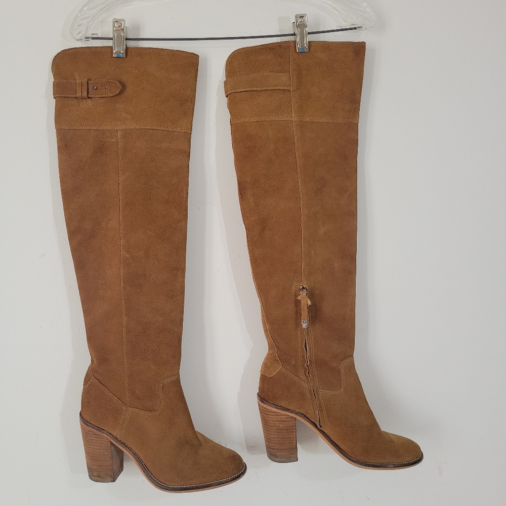 Dolce Vita Brown Suede Knee-High Boots Size 7.5
